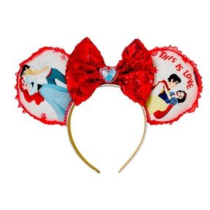 Valentine Disney Princess Couple Mouse Ears
